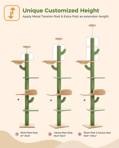 5 Levels Cactus Cat Tower