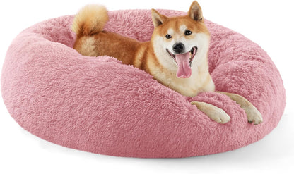 Anti-Slip Round Fluffy Pet Bed