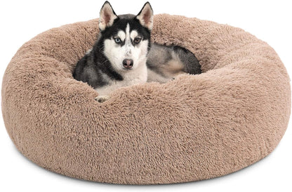 Anti-Slip Round Fluffy Pet Bed