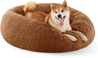 Anti-Slip Round Fluffy Pet Bed