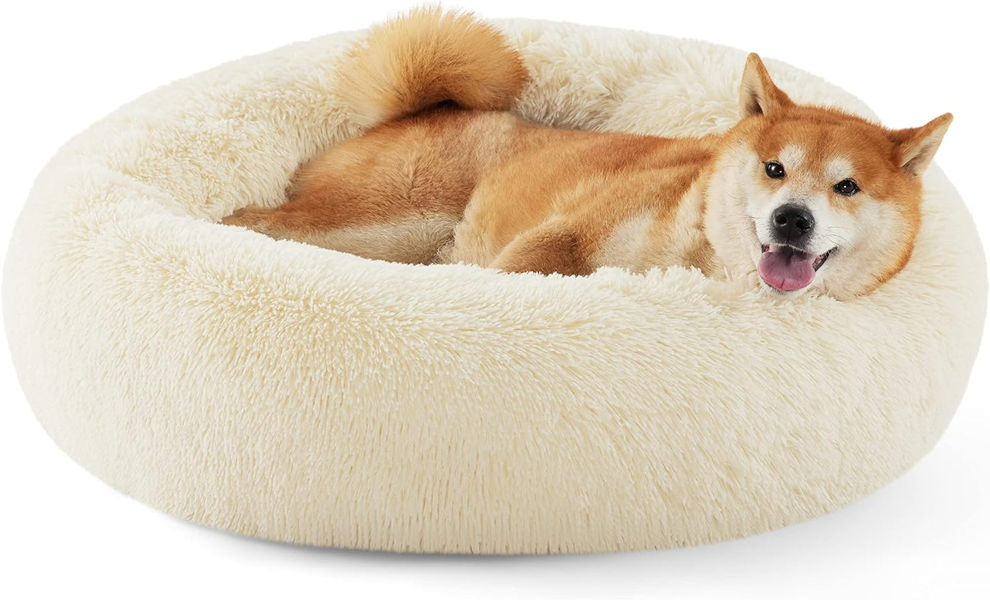 Anti-Slip Round Fluffy Pet Bed