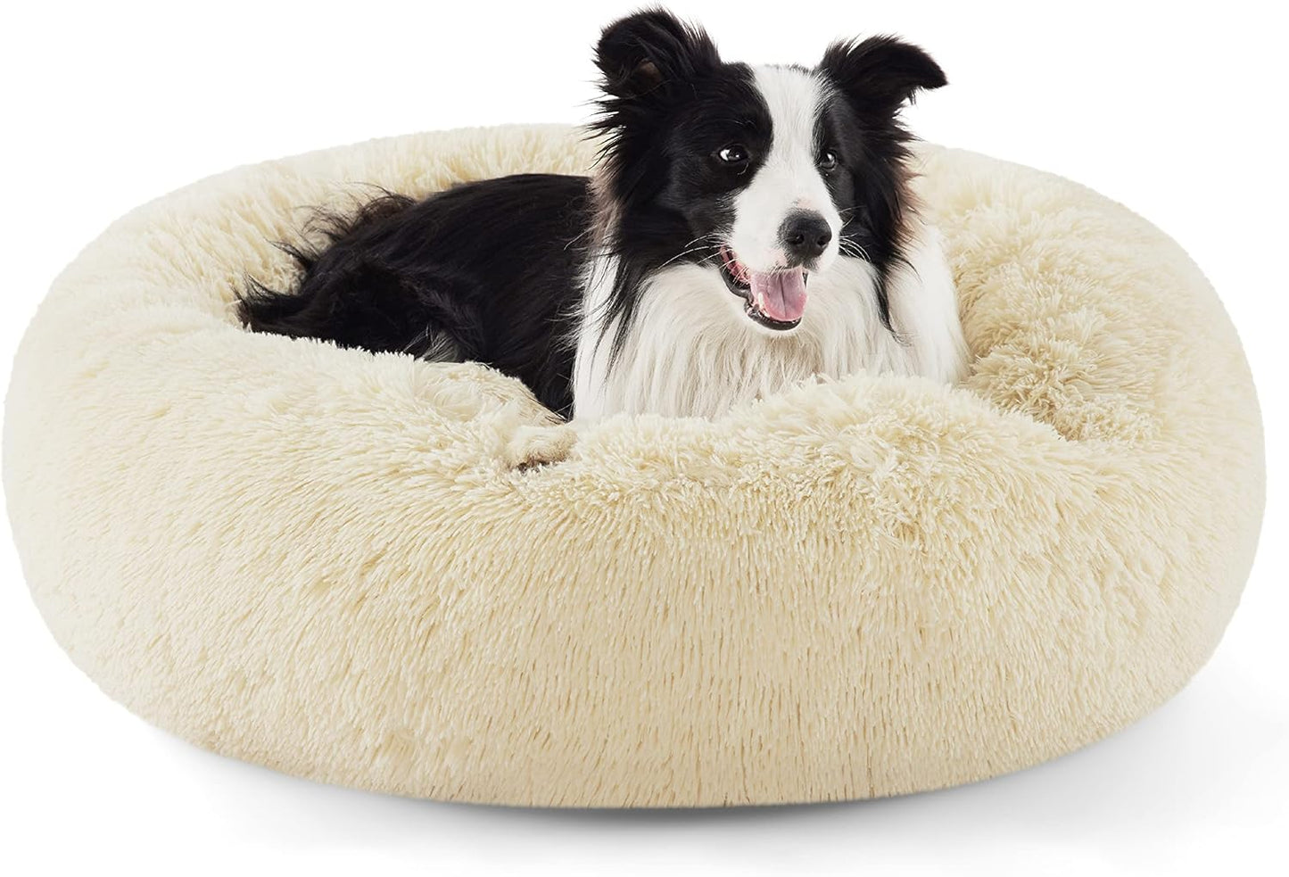 Anti-Slip Round Fluffy Pet Bed