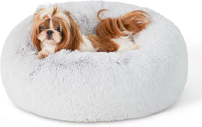 Anti-Slip Round Fluffy Pet Bed