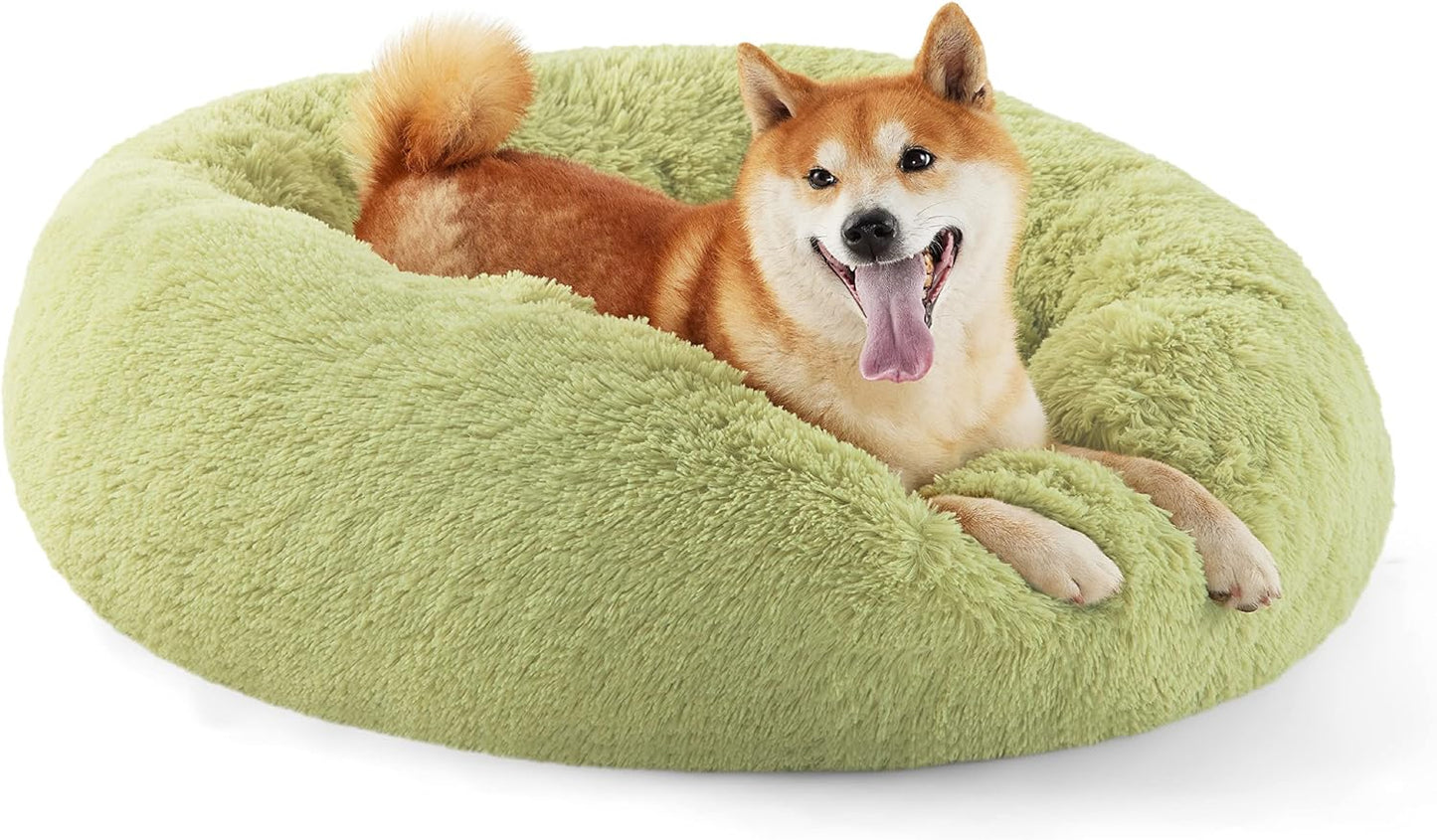 Anti-Slip Round Fluffy Pet Bed