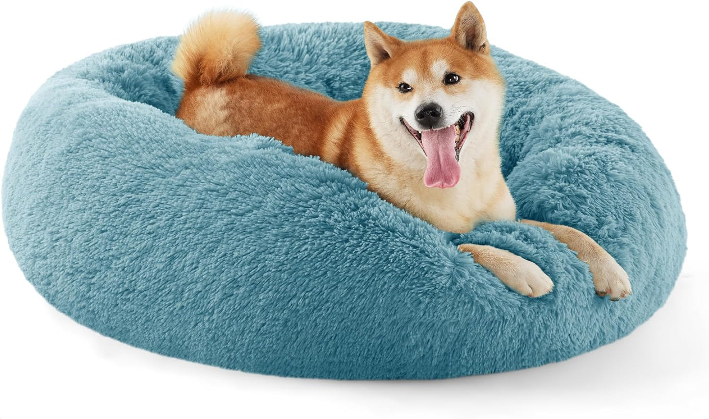 Anti-Slip Round Fluffy Pet Bed