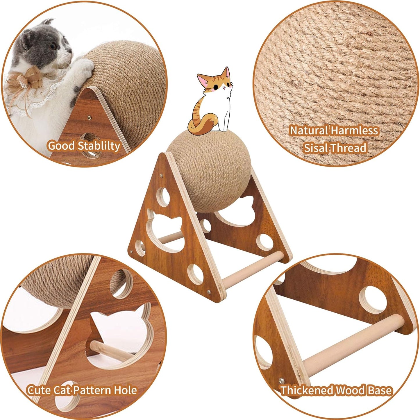 Cat Scratcher Ball Toy