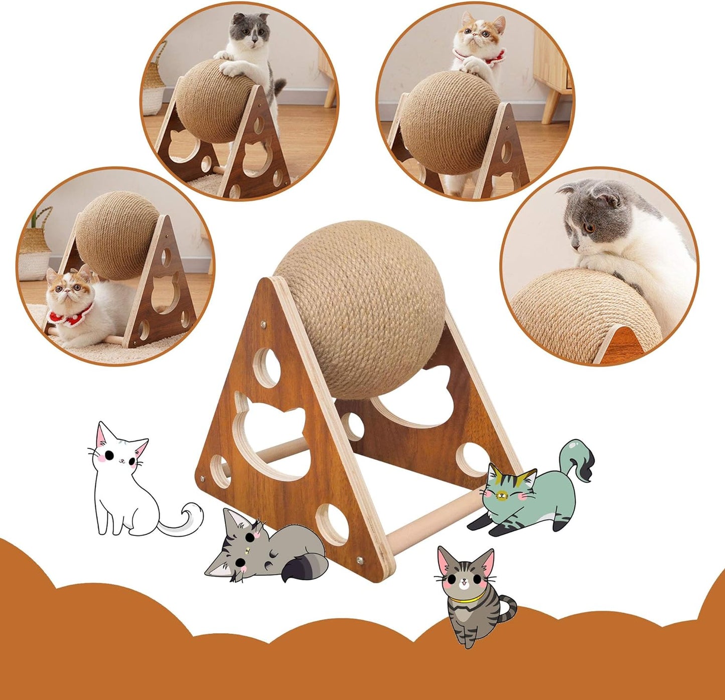 Cat Scratcher Ball Toy