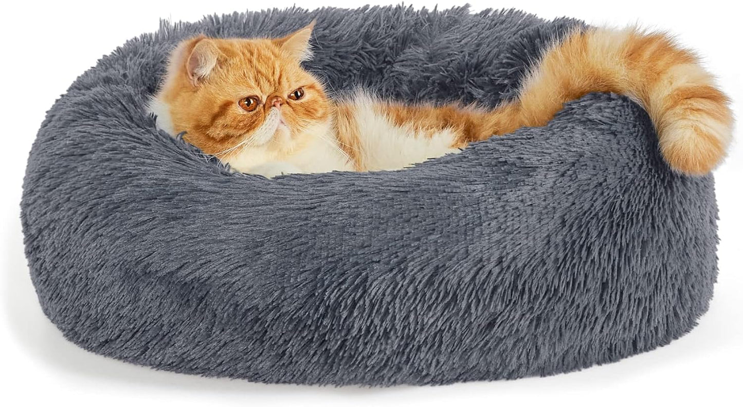 Anti-Slip Round Fluffy Pet Bed