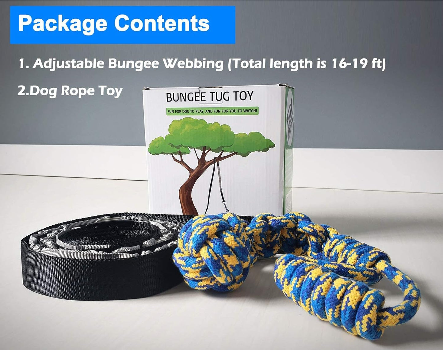 Dog Outdoor Bungee Tug Toy