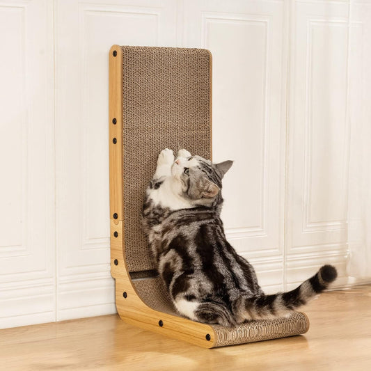 L-Shaped Cat Scratching Station