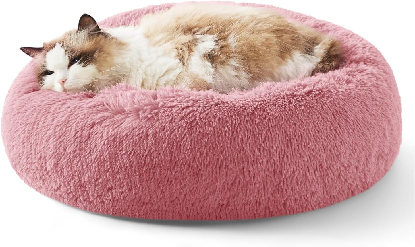 Anti-Slip Round Fluffy Pet Bed