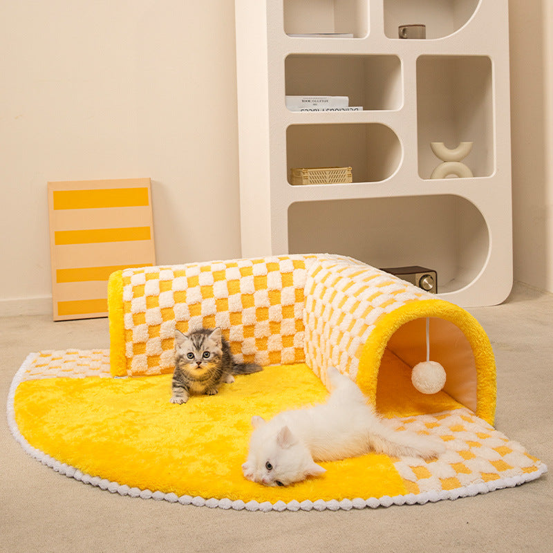 Cat Tunnel Playing Pad