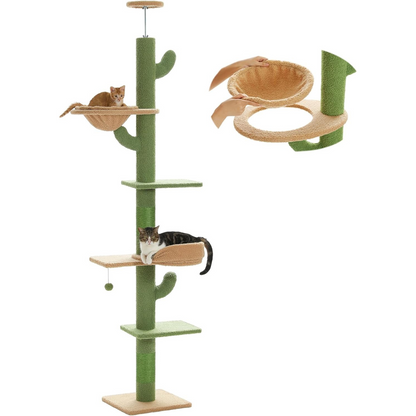 5 Levels Cactus Cat Tower