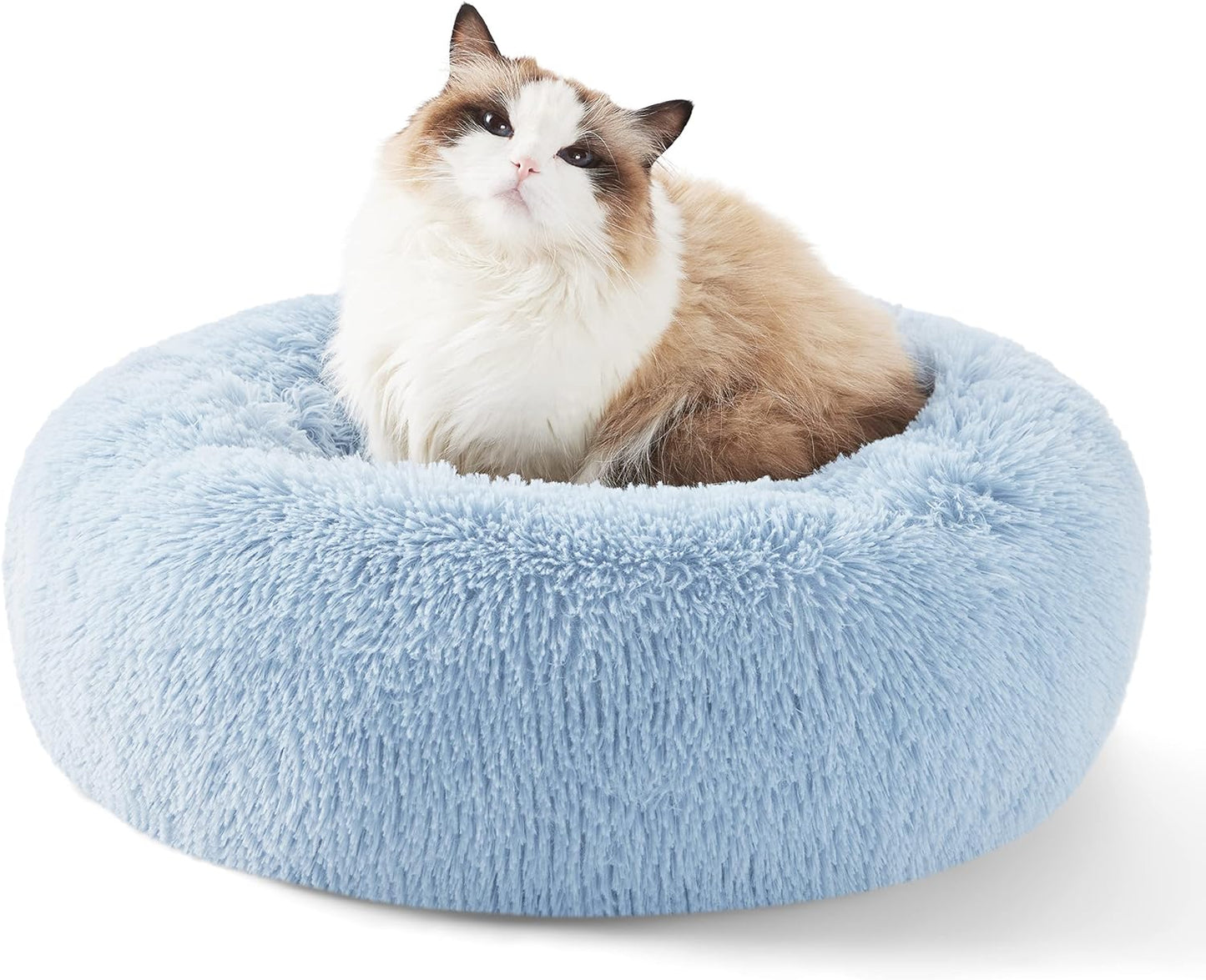 Anti-Slip Round Fluffy Pet Bed