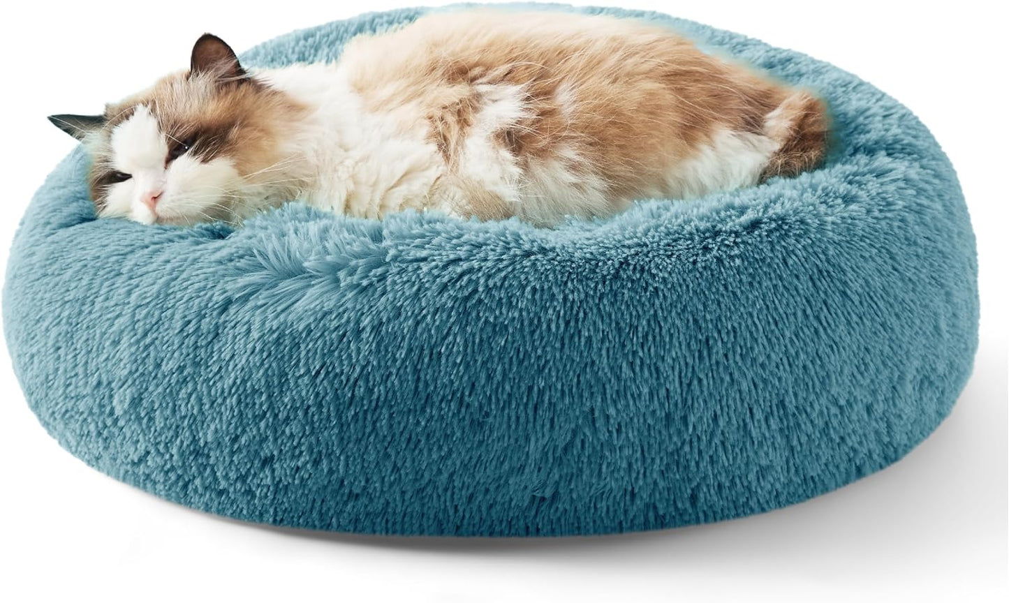 Anti-Slip Round Fluffy Pet Bed